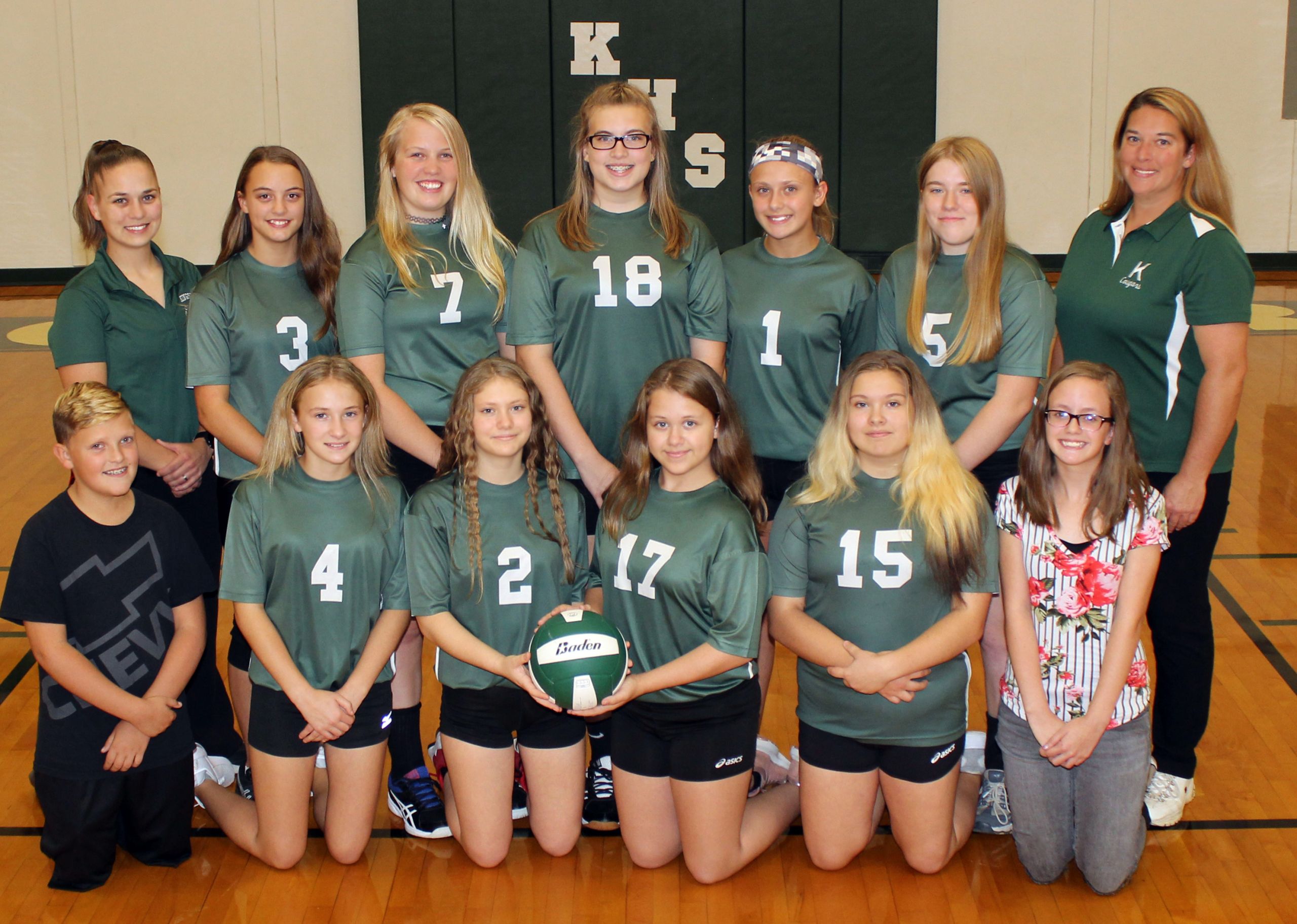 girls volleyball team - Kingston K-14